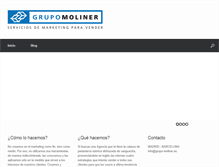 Tablet Screenshot of grupo-moliner.es